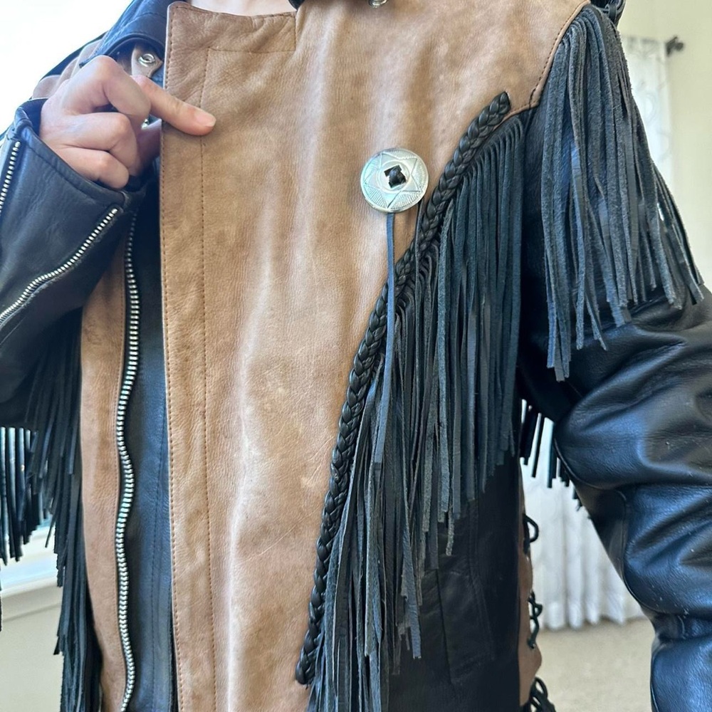 Fringe Leather Jacket - image 5